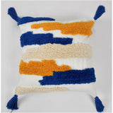 Cotton tufted cushion pillow cover pack of 2, CutSatal color, multipurpose for living room sofa use