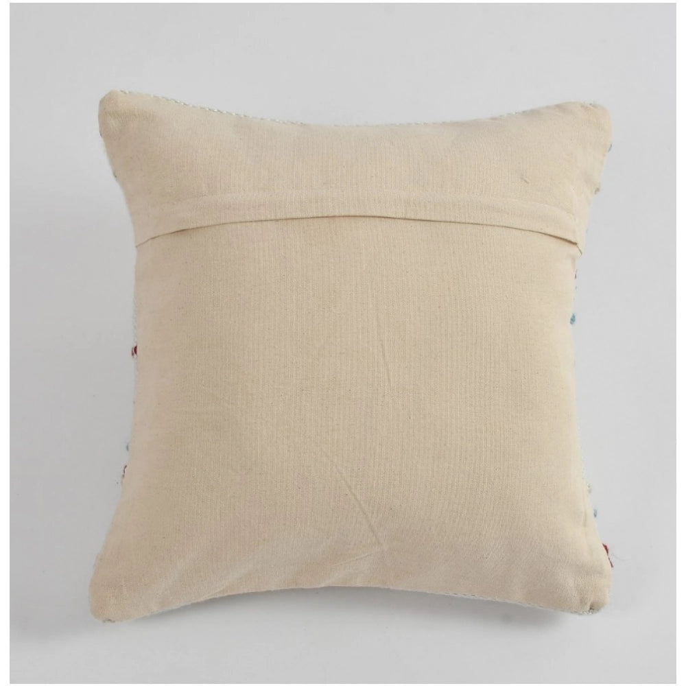 Sea green cotton pit loom cushion covers pack of 2 for boho couch decor