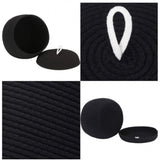 Cotton Bear Shaped Storage Matka Basket With Lid Pack of 1 (Black)