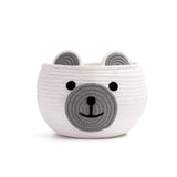 Cotton Bear Shaped Storage Baskets Pack of 1 (White)