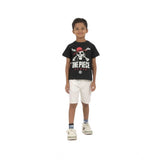 Multi-colored cotton boy's short sleeve t-shirts (pack of 3), printed neck crew neck style
