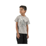 Multi-colored cotton printed boy's short sleeve T-shirts pack of 2, crew neck style with short sleeves