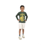 Multicolor printed cotton boy's t-shirts (3 pack), crew neck, full sleeve