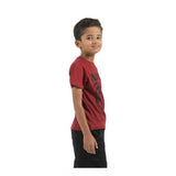 Multicolor pack of 3 boy's cotton printed short sleeve T-shirts, crew neck style