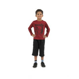 Multicolor printed cotton boy's full sleeve t-shirts (3 pack), vibrant crew neck design