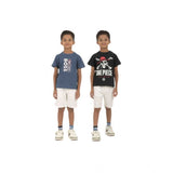 Multicolor cotton printed boy's t-shirts (pack of 2), crew neck short sleeve style for vibrant children's fashion