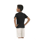 Multi-colored cotton printed boy's short sleeve T-shirts, pack of 2