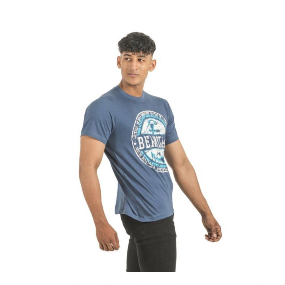 Multi-colored cotton men's casual short sleeve t-shirts, pack of 2 with crew neck