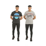 Men's multicolor printed cotton short sleeve crew neck t-shirts, pack of 2 for casual wear