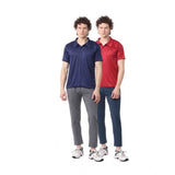 Men's multicolor cotton blend solid short sleeve T-shirts (pack of 2) - casual, collar neck, short sleeves