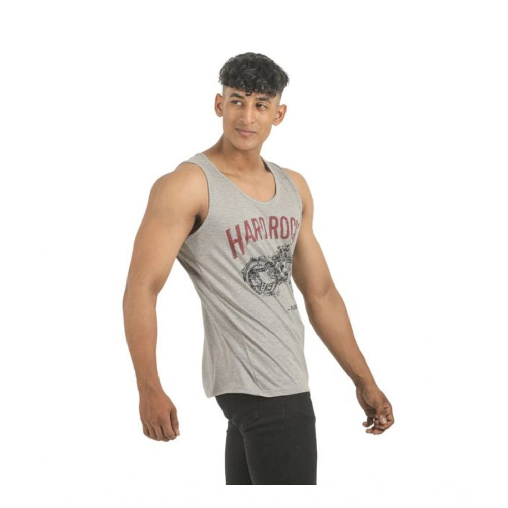 Men's multicolor printed cotton sleeveless crew neck t-shirts (pack of 2) - vibrant patterns on display
