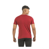 Multicolor printed men's cotton casual short sleeve t-shirts (pack of 2), crew neck style