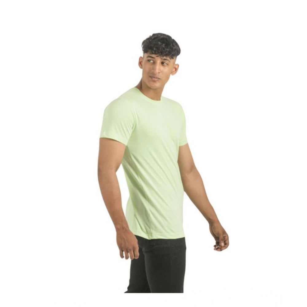 Multicolor men's casual cotton solid short sleeve t-shirts, pack of 2, crew neck style