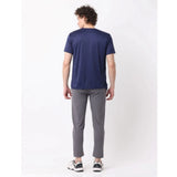 Multicolor men's polyester blend casual short sleeve t-shirts pack, solid design with crew neck and short sleeves