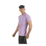 Multi-colored men's cotton casual short sleeve t-shirts (pack of 2), solid pattern, crew neck design