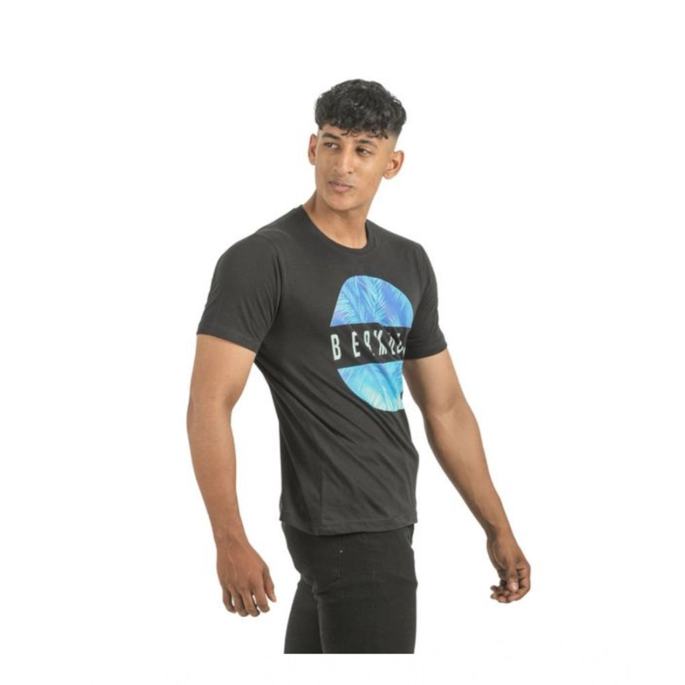 Men's multicolor printed cotton short sleeve t-shirts (pack of 2), crew neck style with varied hues on casual tops