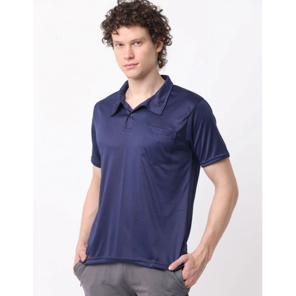 Men's multicolor cotton blend short sleeve t-shirts (pack of 2), casual style with collar neck and short sleeves