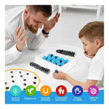 Black Magnet Chess Game Set for Rocks, ideal for outdoor play