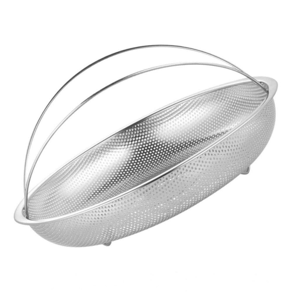 Stainless steel household food steamer basket (silver), ideal for healthy, steam-cooked meals