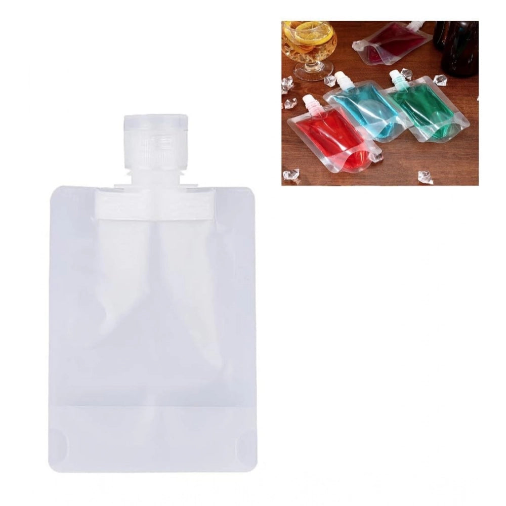 White plastic reusable lotion bags for travel, home, and on-the-go