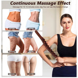 Brown wood Gua Sha muscle relaxer for back & legs, traditional massage tool for relieving tension