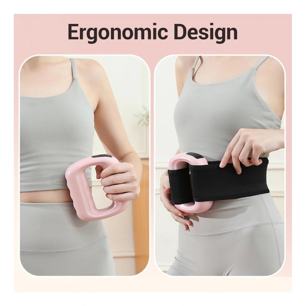 Multi-colored plastic electric body massager ring for deep tissue muscle relief
