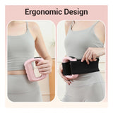 Multi-colored plastic electric body massager ring for deep tissue muscle relief