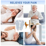 White cotton acupressure reflexology socks for physiotherapy, relieve tired feet