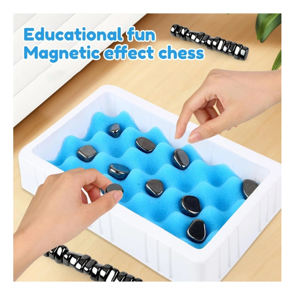 Black Megnet magnetic chess game set with 20 stones, ideal for outdoor play