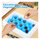 Black Megnet magnetic chess game set with 20 stones, ideal for outdoor play