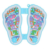 Blue plastic foot massager with 32 acupuncture points, for stress relief and health care