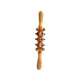 Wooden Gua Sha 5-wheel massage roller for back, leg muscle relief