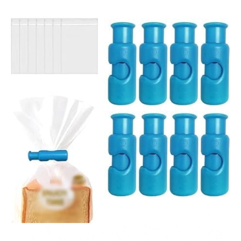 Multi-colored plastic food bag sealing clips set of 6, non-slip for convenient storage
