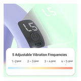 Multi-colored plastic electric body massager ring for deep tissue muscle relaxation