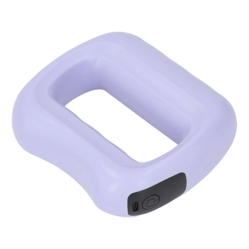 Multicolor plastic electric body massager ring for deep tissue muscle relaxation