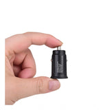 High-speed black plastic USB-C car charger adapter for quick charging on-the-go