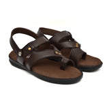 Men's Synthetic Solid Slip On Airmix Slipper (Brown)