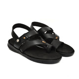 Men's Synthetic Solid Slip On Airmix Slipper (Black)