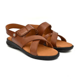 Men's Synthetic Solid Slip On Airmix Slipper (Tan)