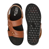 Men's Synthetic Solid Slip On Airmix Slipper (Tan)