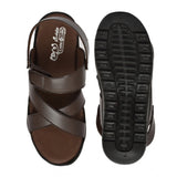 Men's Synthetic Solid Slip On Airmix Slipper (Brown)