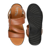 Men's Synthetic Solid Slip On Airmix Slipper (Tan)