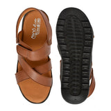 Men's Synthetic Solid Slip On Airmix Slipper (Tan)