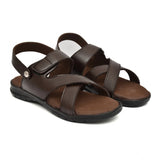 Men's Synthetic Solid Slip On Airmix Slipper (Brown)