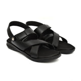 Men's Synthetic Solid Slip On Airmix Slipper (Black)
