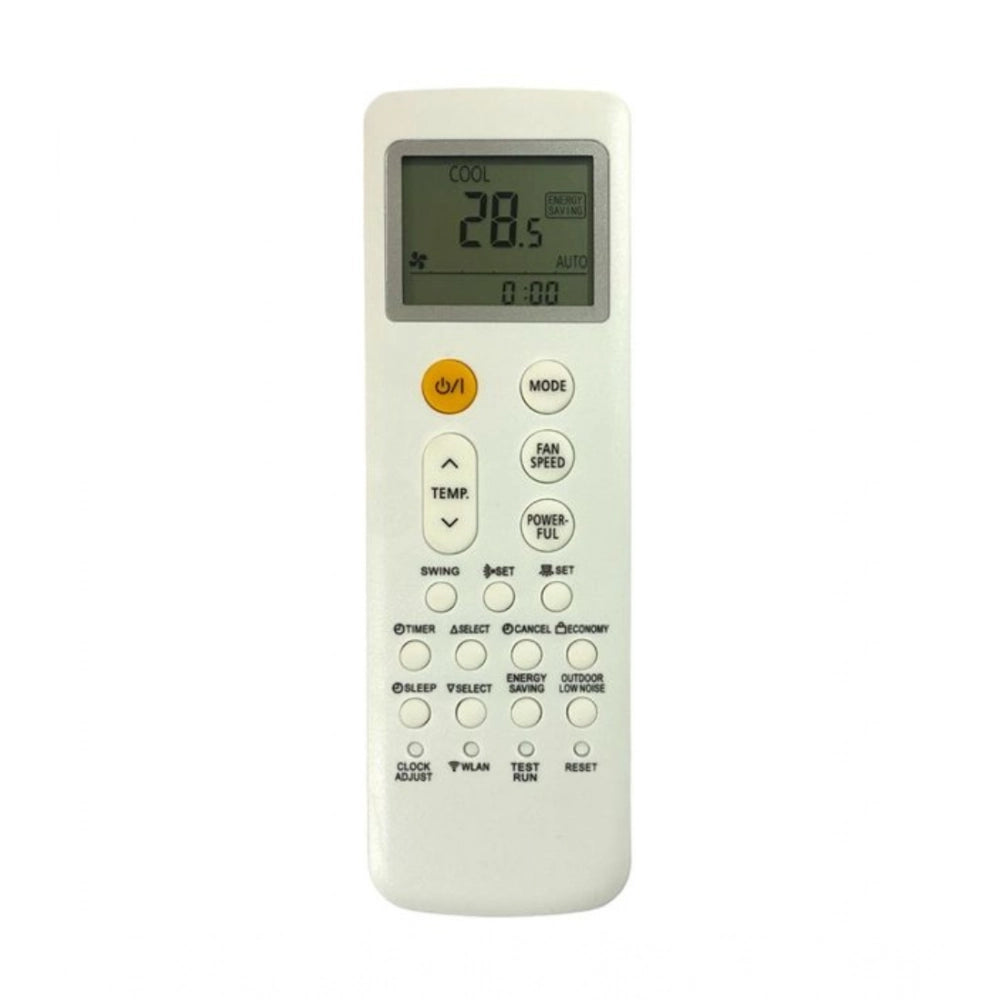 White ergonomic AC Remote No. 252 replacement for O General, long-range device operation from sofa or bed