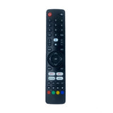 Black ergonomic remote control for Elista Smart TV LCD-LED, long-range media functions with App Store compatibility