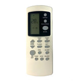 White ergonomic AC remote control replacement for Whirlpool No. 210, offers long-distance operation from sofa, divan, or bed