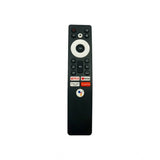 Black ergonomic Smart TV remote (No. 1049) with Netflix function for Amstrad LCD-LED TV, ideal for long-distance control from sofa or bed