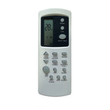 White ergonomic AC Remote No. 31E replacement for Camipro, long-range device control from sofa or bed